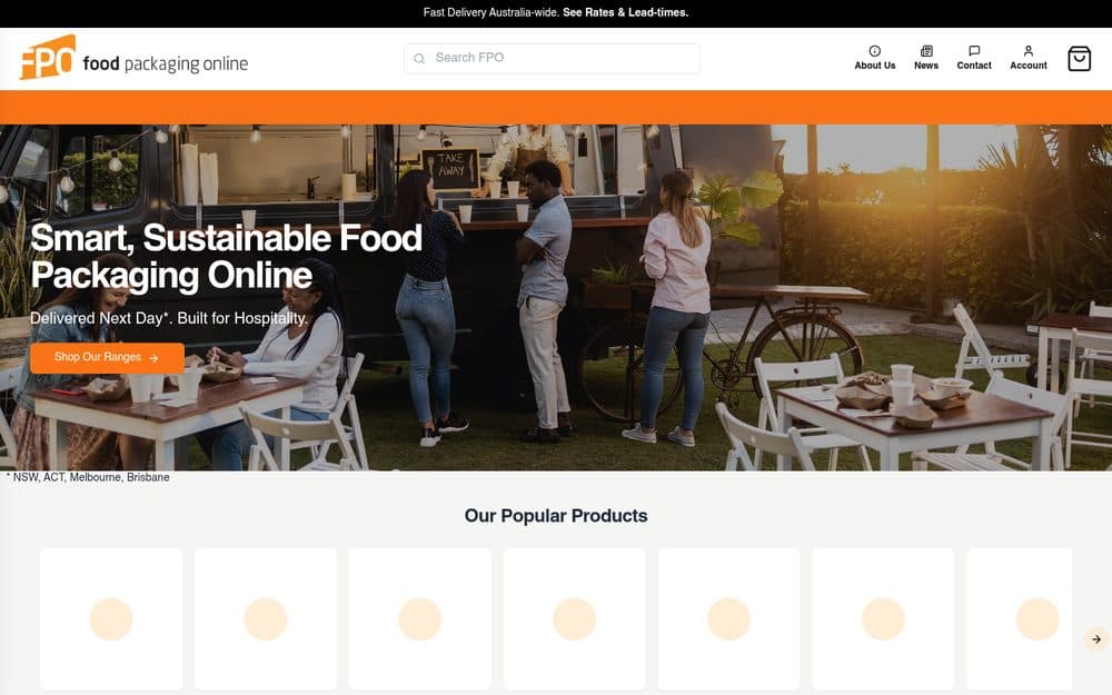 Food Packaging Online website