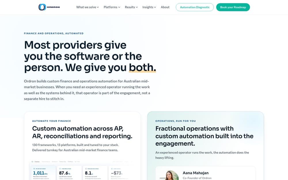 Ordron website