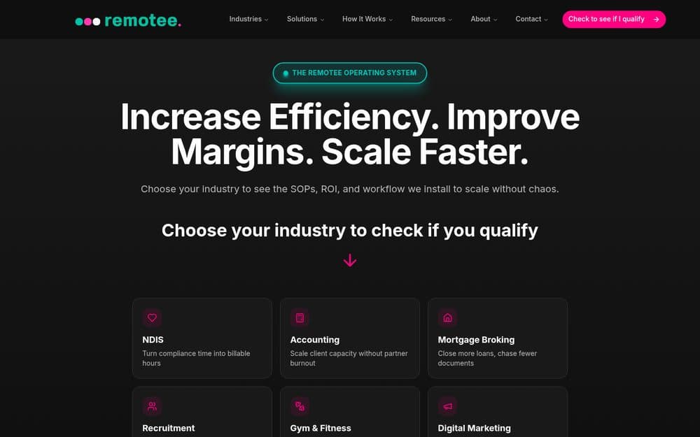 Remotee website