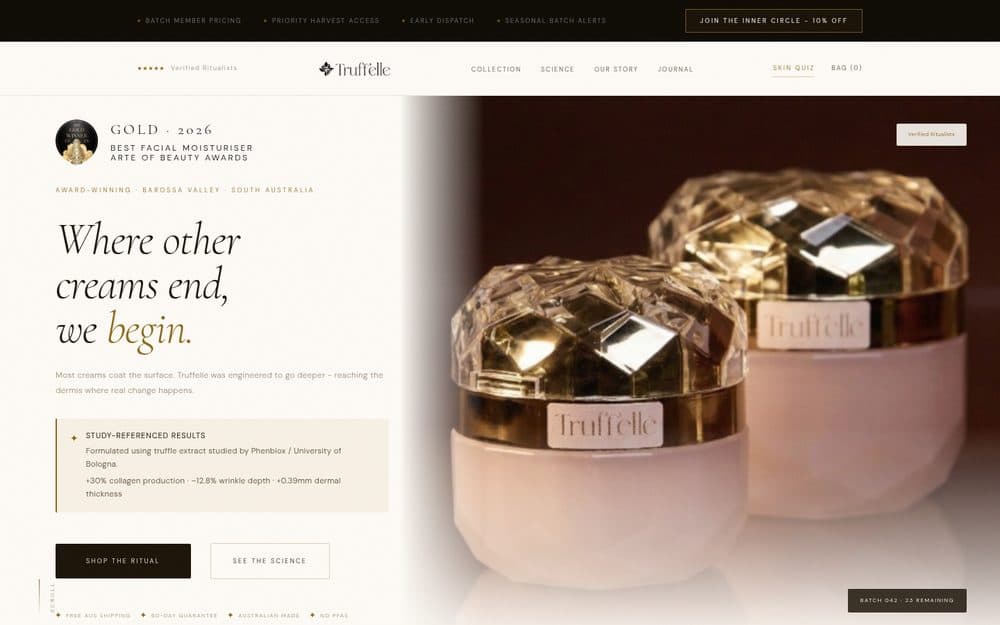 Truffelle website