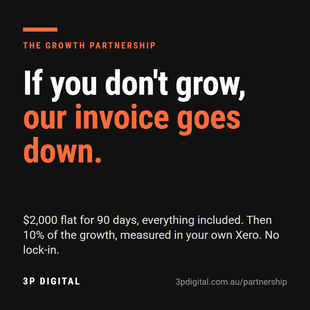 If you don't grow, our invoice goes down.